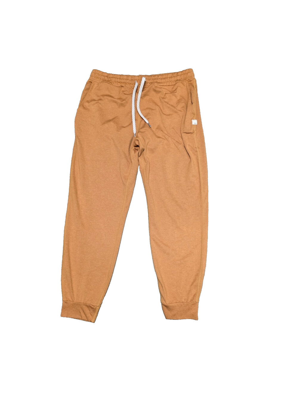 Vuori Performance Jogger Sweatpants Womens M Fleece Flax Heather Mustard